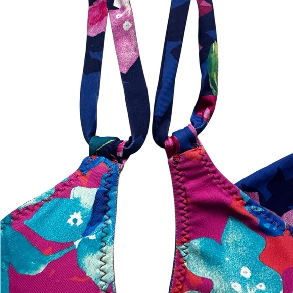 Reversible Tommy Bahama Tropical Floral Bikini - Blue and Pink - Picture 5 of 5
